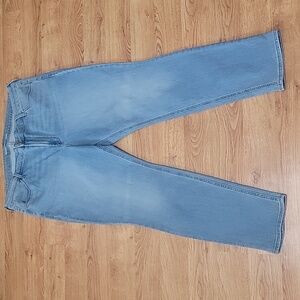 Old Navy Light Blue High Rise Straight Leg Jeans Size 18